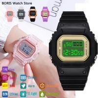 ราคา แฟชั่นนาฬิกาดิจิตอลผู้หญิง PVC สาย LED สุภาพสตรี Wristwach เด็กผู้หญิง Electronice สร้อยข้อมือ Casual เด็กนาฬิกา relogio feminino (29840261832)