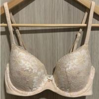 ราคา Victoria Secret Bra 34C Detail ลูกไม้ ทรงกลาง จี้หัวใจ Rosegold (40809725280)