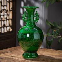 ราคา Daqing Qianlong ปีรุ่น Jingdezhen Double-Ear เซรามิคโบราณแจกันสร้างสรรค์เครื่องประดับโบราณบ้านเครื่องประดับเซรามิค WY3D (42469874822)