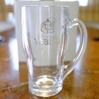 ราคา แก้วเบียร์ YEBISU Premium ของสะสมพรีเมี่ยม แบรนแท้ สไตล์วินเทจ แบบมัค mug glass (12154898534)