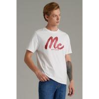 ราคา ฤดูร้อน Mc jeans เสื้อยืดผู้ชาย คอกลม สีขาว MTTZ696 (29855346441)