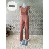 ราคา จั้มสูทขายาว สีชมพู มือ 1 ป้ายห้อย Size S งานป้าย Kathalyn สีชมพูโอโรส พร้อมส่ง (14734926507)