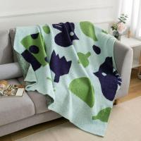 ราคา ♡ ที่คลุมเก้าอี้ ผ้าห่มพกพา ลายดอกไม้ Daisy ขนนุ่ม ยืดหยุ่น ทอลาย 2 สี ขนาด 70x100 cm สำหรับเก้าอี้โซฟาเดี่ยว (19923294649)