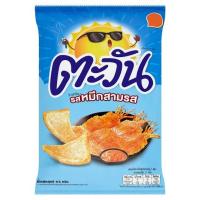 ราคา ถูกที่สุด✅ ตะวัน ข้าวเกรียบรสหมึกสามรส 62กรัม Tawan Sweet & Sour Squid Flavor Tapioca Chips 62g (11416487180)