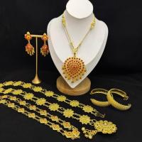 ราคา setสร้อยคอจี้รูปหัวใจ เครื่องประดับครบชุด สไตล์โลราณสีทองสวยงาม (29072770716)