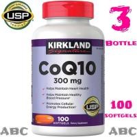 ราคา EXP:03/273 Bottle Kirkland COQ10 คิวเท็น ต้านอนุมูลอิสระ 300 mg / 100 Softgels Kirkland CoQ10 300 mg 100 เม็ด (27676763968)