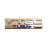 ราคา VTEC TURBO LOGO แผ่นป้ายติดท้ายรถ ฮอนด้า ซีวิค ทุกรุ่น สีชุบ HONDA โลโก้ STICKER โลโก้ สติ๊กเกอร์ งานเทียบ แผ่นป้าย ป้าย (26577149968)