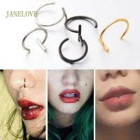 ราคา JLOVE ชุดเครื่องประดับ 5 ชิ้น สำหรับปากและหู พร้อมแหวนจมูกและลิป hoop (29889086874)