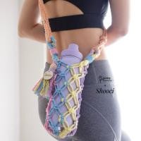 ราคา TERMOS กระเป๋าใส่แก้วน้ําสีสันสดใส/ ที่วาง/ กระเป๋าใส่ขวดดื่ม/ กระติกน้ําร้อน/ Macrame/ กระเป๋าถักแบบกําหนดเอง/1 ลิตร (40015301252)