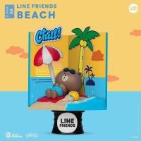 ราคา ไลน์เฟรนด์ Diorama Stage Line Friends D-Stage DS-106 Brown & Friends Dream-Selected Series Beach Statue by Beast Kingdom (21053097004)