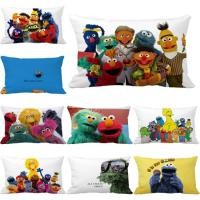 ราคา 50x30 ซม./74x48 ซม. Sesame Street ตุ๊กตาสั้นวัสดุปลอกหมอนเบาะนุ่มพิมพ์ด้านเดียว (27140311027)