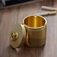 ราคา ღ-ღที่เขี่ยบุหรี่ทองเหลืองสำหรับใช้ในครัวเรือนที่มีฝาปิดสร้างสรรค์ระดับไฮเอนด์ป้องกันเถ้าบินสำนักงานสไตล์จีนที่เขี่ยบุหร (26407232943)