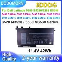 ราคา DODOMORN 3DDDG 93FTF แบตเตอรี่แล็ปท็อปสำหรับ Dell Latitude 5280 5288 5480 5490 5590 5491 5591 5495 M3520 M3530 E5280 E54 (29605429212)