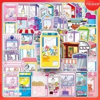 ราคา พร้อมส่ง 50แบบ สติกเกอร์ ตู้คีบตุ๊กตา สีสันสดใส Colorful Arcade claw machine sticker (41615431782)