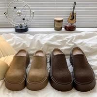 ราคา รองเท้าแตะส้นกลางส้นตึกหนังนิ่มสไตล์เกาหลี PU ฤดูหนาวที่อบอุ่นและทันสมัยย้อนยุควัยรุ่นกันลื่นพื้นหนา (43662436304)