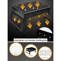 ราคา เตาปิ้งย่างพกพาพับเก็บได้ เตาถ่าน เตาบาร์บีคิวแบบตั้งโต๊ะ Folding Charcoal BBQ Grill (11335758192)