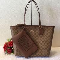 ราคา Coach Reversible City Tote In Signature Canvas F36658 IME74 (1900734116)