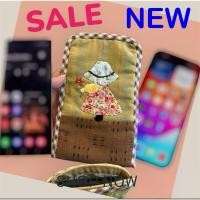 ราคา ซองมือถือ กระเป๋าผ้า Appliqué ใส่ธนบัตรหรือโทรศัพท์มือถือ iphone/samsung s 24 ultra ++ ขนาด 11x19cm (24274119162)