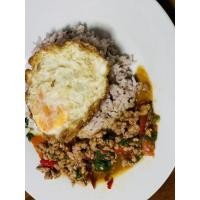 ราคา ข้าว+กะเพราหมูสับ (ไม่รวมไข่ดาว) (22512889039)