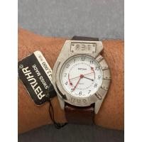 ราคา ขายนาฬิกา swiss เดินย้อนทรงมันๆหายากแปลกสุดๆ Vintage Retuhr Watch Swiss Made Quartz 36mm New Old Stock (26300185636)