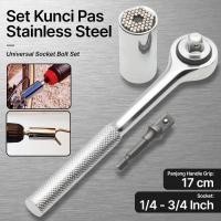 ราคา KINGME - Gator Grip Universal Socket Bolt ชุดประแจสแตนเลส - ETC-200 (29467546879)