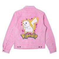 ราคา ใหม่พร้อมส่ง ของแท้ Ripndip Catch Em All Corduroy Jacket (Pink) (12697065204)