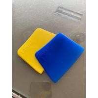 ราคา เกรียงโป้วพลาสติก ขนาด 4 นิ้ว มีดโป้วพลาสติก ยางโป้วพลาสติก คละสี (6537541553)