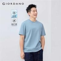 ราคา ❤ GIORDANO Men T-Shirts Cool-Touch Solid Color Simple Basic Tee Crewneck Short Sleeve Summer Fa (28940141759)