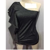 ราคา เสื้อปาดไหล่ ผ้าวิ้งๆ มือ2 (916063574)
