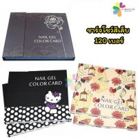 ราคา สมุดชาร์ตสี ชาร์จโชว์สีเล็บ 120เบอร์ ลายดอกไม้ น้ตาล ขาว ดำ (2844129842)