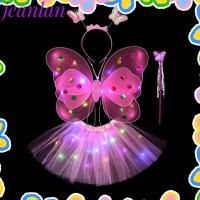 ราคา Jeanlan กระโปรงเด็กผู้หญิง ชุดแฟนซี ชุดไฟ ชุด 2-8 ปี ปีกผีเสื้อ นางฟ้า ปีกเรืองแสง (27715972288)