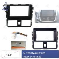 ราคา แผงพังผืดวิทยุติดรถยนต์ขนาด 10.1 นิ้วสําหรับกรอบสเตอริโอ TOYOTA VIOS Yaris 2013- 2017 (28729596232)