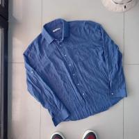 ราคา Kemeja Christian Stephanus เสื้อเชิ้ตผ้าลินินสีเทา Thrift/Second/มือสอง (27465183243)