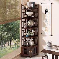 ราคา ชั้นวางชามุม ตู้ชาในครัวเรือน ตู้ชาหลายชั้น ชั้นวางของโบราณ ตู้มุม ตู้มุม ตู้มุมห้องนั่งเล่น (22965268380)