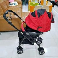 ราคา รถเข็นเด็ก Aprica Soraria Premium (ล็อคได้4ล้อ) สีดำแดง หรูๆ สภาพดีมากสวยมาก แถมที่ต่อพักขา (7115654404)
