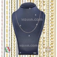 ราคา 18K-N10 สร้อยคอทองคำแท้ ITALY 750 Pink gold รุ่น โซ่เล็ก Cable Chain P090 (20679678345)