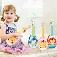 ราคา ของเล่นเด็ก กีต้าร์เด็ก Guitar กีตาร์ 4 สาย เครื่องดนตรีอูคูเลเล่ ของเล่นดนตรีสำหรับเด็ก (22289271088)