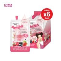 ราคา [กล่อง x6ซอง] มุนอา กลูต้า เบอร์รี่ ไวท์ ครีม เซรั่ม Moona House Gluta Berry White Cream Serum 10 มล. (7347483460)