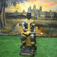 ราคา พระนเรศวร พระนเรศ องค์ดำ หน้าตัก9นิ้วนั่ง แร่นิลผสมเรซิ่น พ่นดำทาทอง/ดำล้วน พิมพ์คมชัด (((ราคาพิเศษ))) ดาบถอดได้ (7850881643)