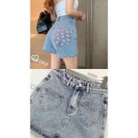 ราคา กางเกงยีนส์ขาสั้นป้ายwow (23548059048)