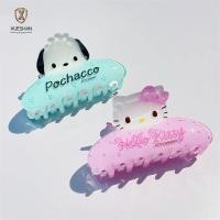 ราคา XUESHAN กิ๊บติดผม, Kawaii Sanrio อะนิเมะ Hello Kitty Claw คลิป, Kuromi Cinnamoroll ด้านหลังหัวช้อนแฟชั่น Shark คลิปของขวัญวันเกิดสาว (27135613795)