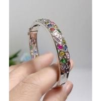 ราคา กำไลพลอยนพเก้าพลอยแท้เนื้อแข็งสลับเนื้ออ่อนรุ่นพลอยเต็มวงสวยจัดวงเล็กน่ารักพลอยแท้ทุกเม็ด (13661505769)