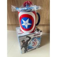ราคา ใหม่!! แก้วมัค แก้วกาแฟร้อน ลายกัปตันอเมริกา มีฝาปิด (24931099093)