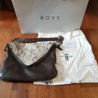 ราคา BOYY แท้ % BOYY Bag Slash Medium สีน้ำตาล ลายงู (1993743966)