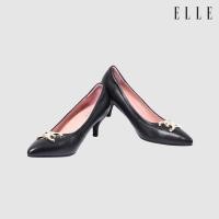 ราคา ELLE SHOES รองเท้าส้นเข็ม LAMB SKIN COMFY COLLECTION สีดำ ELB002 (29765451738)