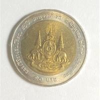 ราคา เหรียญ 10 บาท ไม่ผ่านใช้ 50ปี 2539 กาญจนาภิเษก ในหลวง ร.9 สวยเงาวิ้งสายรุ้ง ผลิตอิตาลี (24026727277)