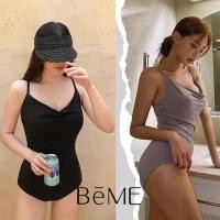 ราคา ชุดว่ายน้ำสีทึบ One Piece ชุดว่ายน้ำสายเดี่ยว ชุดว่ายน้ำคอลึก ชุดว่ายน้ำบิกินี่รัดรูป (22013945286)