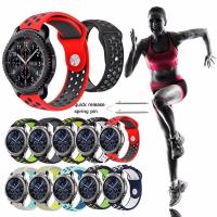 ราคา สายนาฬิกาข้อมือซิลิโคนสำหรับ Samsung Gear S3 S 2 Classic / Frontier (1695691537)