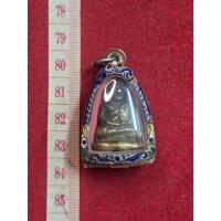 ราคา รูปหล่อ หลวงพ่อเงินวัดบางคานเนื้อทองเหลืองพร้อมกรอบเงินลงยา (28522694510)