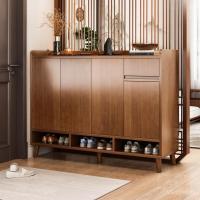 ราคา ไม้เนื้อแข็งร้อนขาย2023ตู้รองเท้าไม้สไตล์จีนไม้เนื้อแข็งบริสุทธิ์ทางเข้าทางเข้าทางเข้าตู้ชั้นวางรองเท้าใหม่ (41269417196)